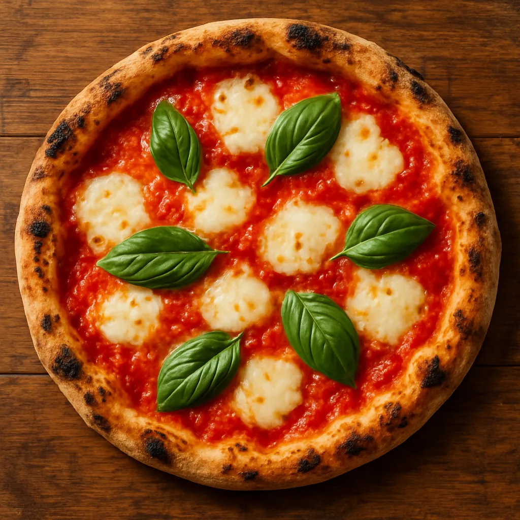 Pizza Margherita appena sfornata